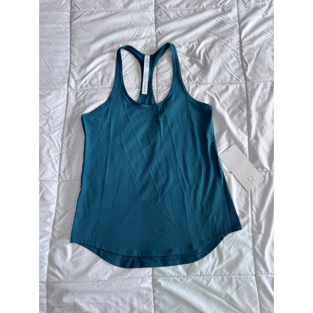 New Lululemon Women's Green Tech Mesh Singlet Size 4 Racerback Tank Top NWT